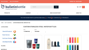 Bulletin Bottle - Custom Stainless Steel Water Bottles