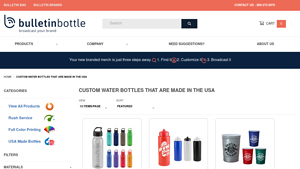 Bulletin Bottle - Custom Water Bottles