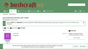 Bushcraft UK - Stainless Steel Bottle