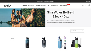 Buziolife - Slim Water Bottles