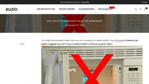 Buzio - Microwave-Safe Water Bottles