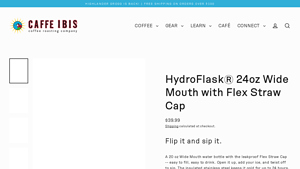 Caffe Ibís - Hydro Flask® 24oz Wide Mouth with Flex Straw Cap