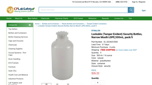 CalPac Lab - Lockable Security Bottles