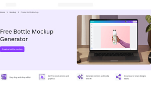 Canva - Bottle Mockup Generator