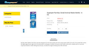 Superpet - Flat Bac Small Animal Water Bottle