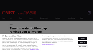 CNET - Hydration Reminder Bottle Cap