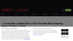 CNET - Self-Cleaning Water Bottles