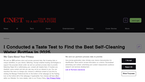 CNet - Self-Cleaning UV-C Water Bottles