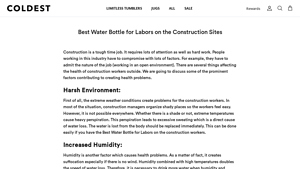 Coldest - 1 Gallon Water Bottle