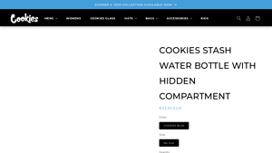 Cookies SF - Water Bottle with Hidden Compartment