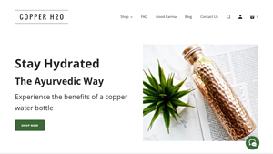 Copper H2O - Copper Water Bottles