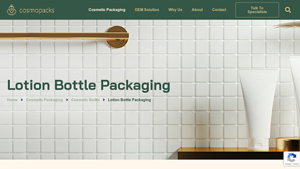 Cosmopacks - Bulk Lotion Pump Bottles