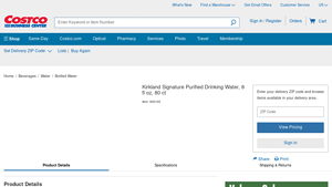 Kirkland Signature - Purified Drinking Water 8 fl oz