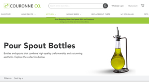 Couronneco - Olive Branch & Drop Pour Spout Bottles