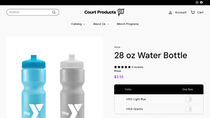Court Products - 28 oz Water Bottle