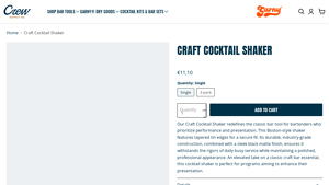 Crew Supply Co - Boston-Style Craft Cocktail Shaker