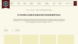 Crystal Imagery - Custom Laser-Engraved Water Bottles