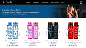 Cuptify - Inspirational Water Bottles
