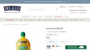 DeLallo - Lemon Juice Squeeze Bottle