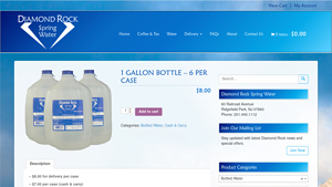 Diamond Rock - 1 Gallon Natural Spring Water