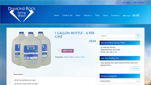 Diamond Rock - Natural Spring Water 1 Gallon Bottle