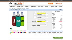 Discount Favors - Collapsible Water Bottle Insulators