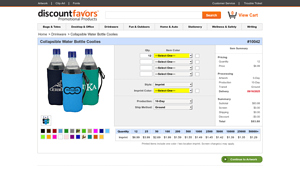 Discount Favors - Collapsible Water Bottle Coolies