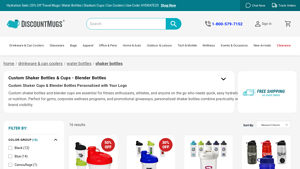 Discount Mugs - Custom Shaker Bottles