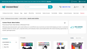 Discount Mugs - Custom Plastic Water Bottles