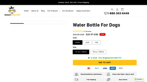 Doggy Kingdom - Portable Water Bottle for Dogs