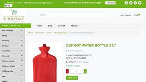 Dollar Store Supplies - Hot Water Bottle 2 Lt