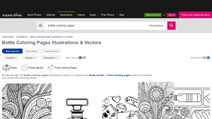 Dreamstime - Bottle Coloring Pages