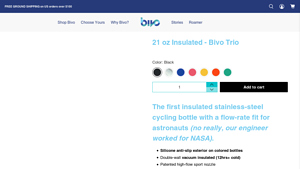 Bivo - Insulated Stainless Steel Cycling Bottle