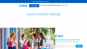 Cirkul - Custom Bottle Settings