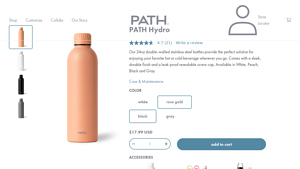 PATH Hydro - 24oz Stainless Steel Water Bottle