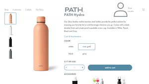 PATH - Hydro Flask Water Bottle