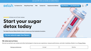 Selah - Flavored Water Bottle