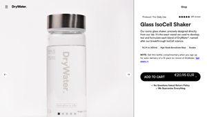 DryWater® - 420ml Glass IsoCell Shaker