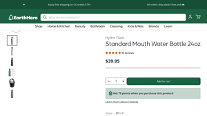 Earth Hero - Hydro Flask Standard Mouth Water Bottle 24oz