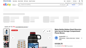 eBay - Water Bottle Hidden Stash