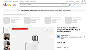 memobottle - A7 6oz Flat Bottle