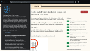 Bottle - Key Terminology