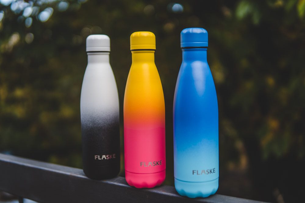 A stock image illustrating environmentally friendly drink bottles concepts