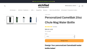 Etchified - Personalized CamelBak Chute® Mag Copper VSS 20oz