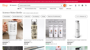 Etsy - Personalized Science Water Bottle