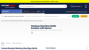 Everything Branded - Stainless Steel Beer Bottle Insulator
