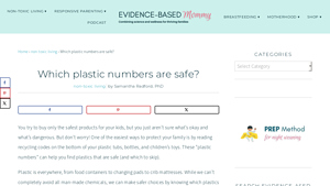 Evidence-Based Mommy - Safe vs. Unsafe Plastic Numbers