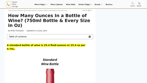 Expert Wine Storage - Wine Bottle Sizes