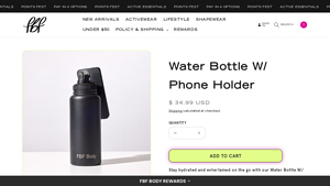 FBF - 32oz Water Bottle with MagSafe Phone Holder