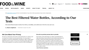 Food & Wine - Best Filtered Water Bottles of 2025